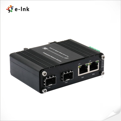 산업 이더넷 스위치 2 포트 10/100/1000T 2 포트 10/100/1000X SFP 섬유