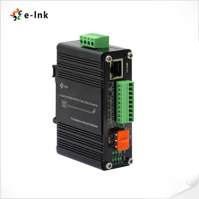 1Ch RS232 / RS485 / RS422 시리즈를 가진 미니 산업 10/100Base-T SFP 섬유 이더넷 미디어 변환기