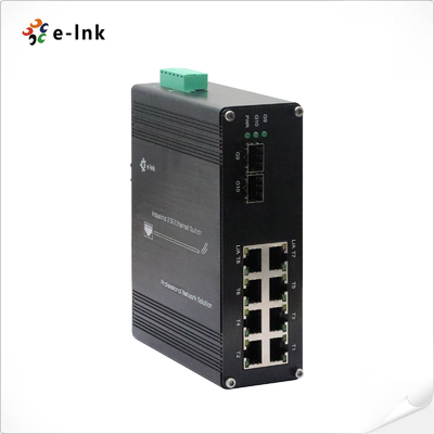 산업용 8포트 10/100/1000M/2.5G BASE-TX + 2포트 1.25G/2.5G/10G SFP+ BASE-FX 이더넷 스위치