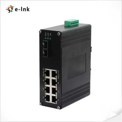 산업용 8포트 10/100/1000M/2.5G 802.3at PoE + 2포트 1.25G/2.5G/10G SFP+ 이더넷 스위치