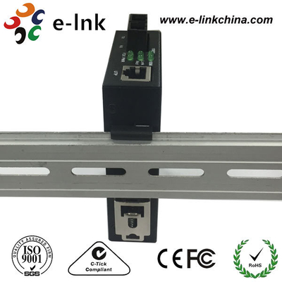 DIN-Rail 10/100/1000Base-TX에서 1000Base-X 이더넷 미디어 변환기
