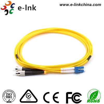 15m, LC to FC, 듀플렉스, 싱글모드 패치 케이블
