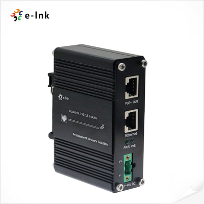 12~48V DC 전력 입력 산업용 2.5G PoE+ 주입기