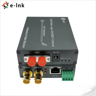 8Ch 기가비트 PoE + 6Ch 전향 3G-SDI + 2Ch 후향 3G-SDI 광섬유 확장기