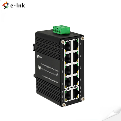 미니 산업용 10-포트 10/100/1000T RJ45 컴팩트 이더넷 스위치 12~48VDC