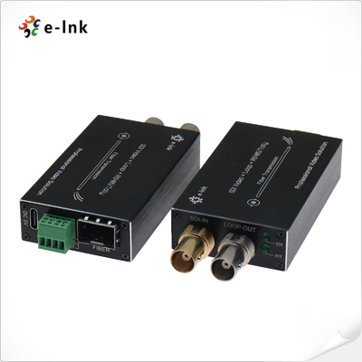 미니 타입 3G-SDI 와 Tally & Reverse RS485의 섬유 변환기