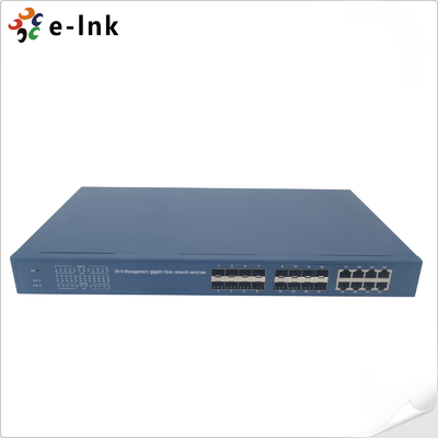 8G + 16SFP 관리 기가 비트 섬유 스위치