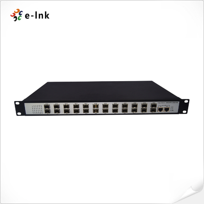 비관리형 24포트 100Base-FX SFP + 2-10/100/1000-TX 스위치