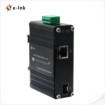 미니 산업용 1 포트 100/1000X SFP 1 포트 10/100/1000T 60W PoE++ 미디어 변환기