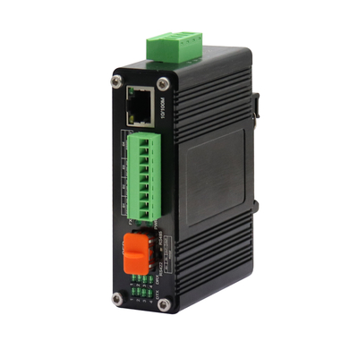 미니 산업용 10/100Base-T에서 100Base-X SFP 유선 이더넷 미디어 변환기 1Ch RS232/RS485/RS422