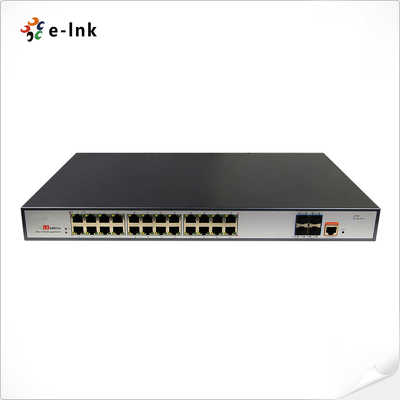 L3 관리형 PoE 스위치: 24포트 10/100/1000Base-T PoE+ 및 4x10G SFP+ 포트