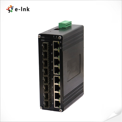 산업용 L2+ 8포트 10/100/1000T 802.3at PoE + 8포트 1000X SFP 매니지드 이더넷 스위치