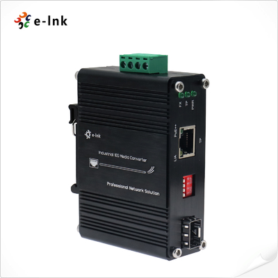 미니 산업용 10G/5G/2.5G/1G/100M 802.3bt ~ 10GBASE-X SFP+ 미디어 변환기