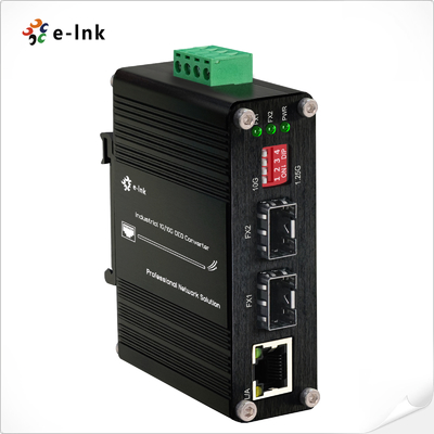 산업용 1G/10G SFP+에서 SFP+ OEO 변환기 (1G 이더넷 미디어 변환기 기능)