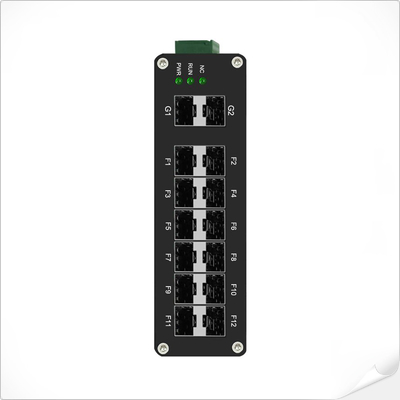 산업용 L2+ 관리 12포트 1000X SFP + 2포트 1000X SFP 섬유 스위치