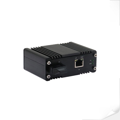 미니 산업용 1000BASE-X에서 10/100/1000BASE-T 90W PoE++ 미디어 변환기