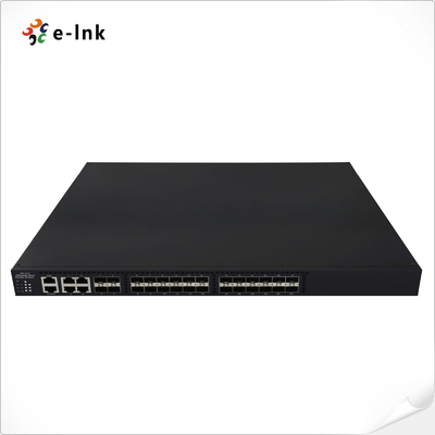 24개 10Gbps SFP+ 포트 + 4개 10/100/1000Mbps TP/SFP 콤보 포트 관리형 이더넷 광섬유 스위치