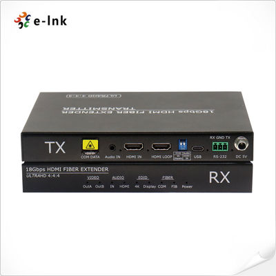 4K@60Hz 4:4:4 Uncompressed Audio-Video Fiber Optic Extender