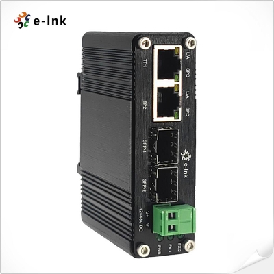 미니 산업용 2-포트 10/100/1000Base-T + 2-포트 100/1000Base-X SFP 이더넷 스위치