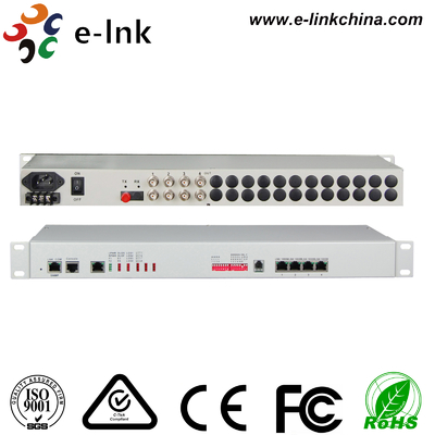 4E1+4GE+전화+SNMP 광섬유 멀티플렉서