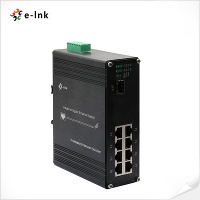 산업용 8-포트 10/100Base-TX + 1-포트 100BASE-FX 이더넷 스위치