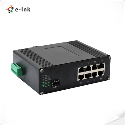 산업용 8-포트 10/100/1000T 802.3bt PoE + 1-포트 100/1000Base-X 이더넷 스위치 풀/하프 듀플렉스, 자동 협상, 자동 MDI/MDIX 지원
