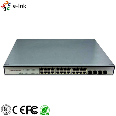 10/100/1000Mbps PoE-PSE 피버에서 구리 이더넷 스위치: 4 SFP + 24 PoE