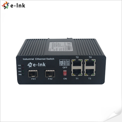 산업용 4포트 10/100/1000BASE-T + 2포트 1000BASE-SFP 250m PoE 스위치