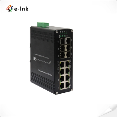 산업용 8-포트 10/100/1000T + 4-포트 1G SFP + 2-포트 10G SFP+ 이더넷 스위치