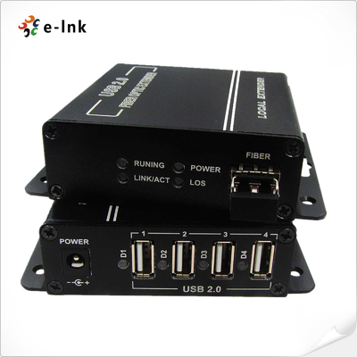 4개의 USB 2.0 포트 광섬유 연장기