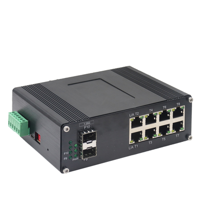 산업용 8포트 10/100/1000T + 2포트 1000X SFP 매니지드 이더넷 스위치