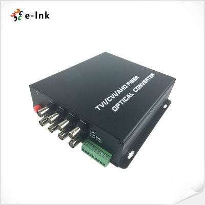 8Ch HD-AHD/HD-CVI/HD-TVI/CVBS 산업용 폭 넓은 작동 온도 범위의 4인1 비디오 섬유 변환기