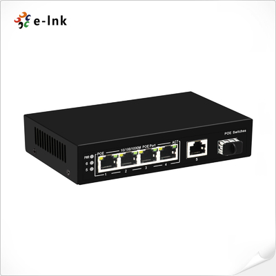 4포트 10/100/1000BASE-T PoE 및 1포트 기가비트 TP/SFP 업링크 이더넷 스위치
