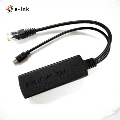 Fast Ethernet 5V 2A PoE 스플리터, Micro USB 포트 포함, PoE 입력 전에 장치가 감지됩니다.