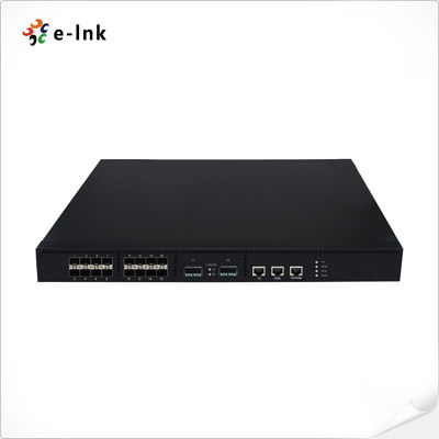 L3 관리 16-포트 10G SFP + 2-포트 40G QSFP+ 섬유 스위치