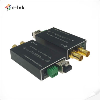 Mini 12G-SDI Fiber Converter with Tally RS485 80km 4K Transmission


