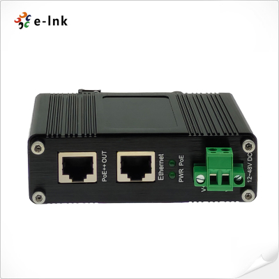 기가비트 포 분사 장치 어댑터 95W 802.3bt 산업적 DIN-레일 장착